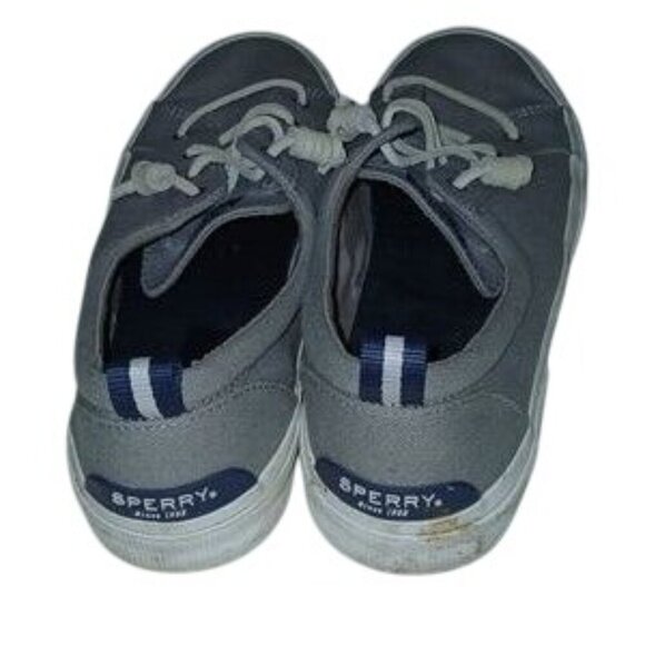 Sperry Top Sider Gray Memory Foam Boat Shoes - Picture 3 of 5